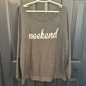Papermoon Charcoal 'Weekend' Sweatshirt